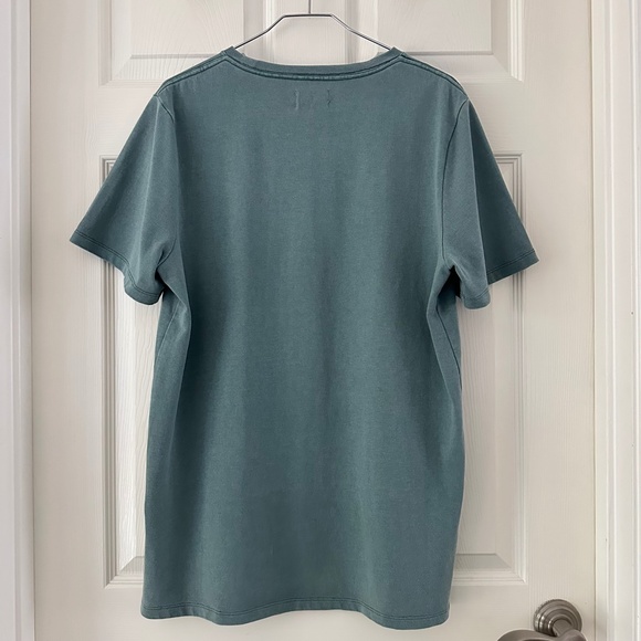 Taylor Stitch Bundle of 2 Heavy Bag Tee Shirts Burgundy Teal Men’s Size Large - Picture 14 of 16